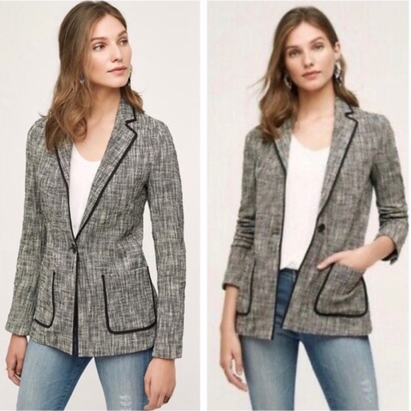 Anthropologie Jackets & Blazers - Anthropologie Cartonnier 6 Leonie Knit Blazer Boho